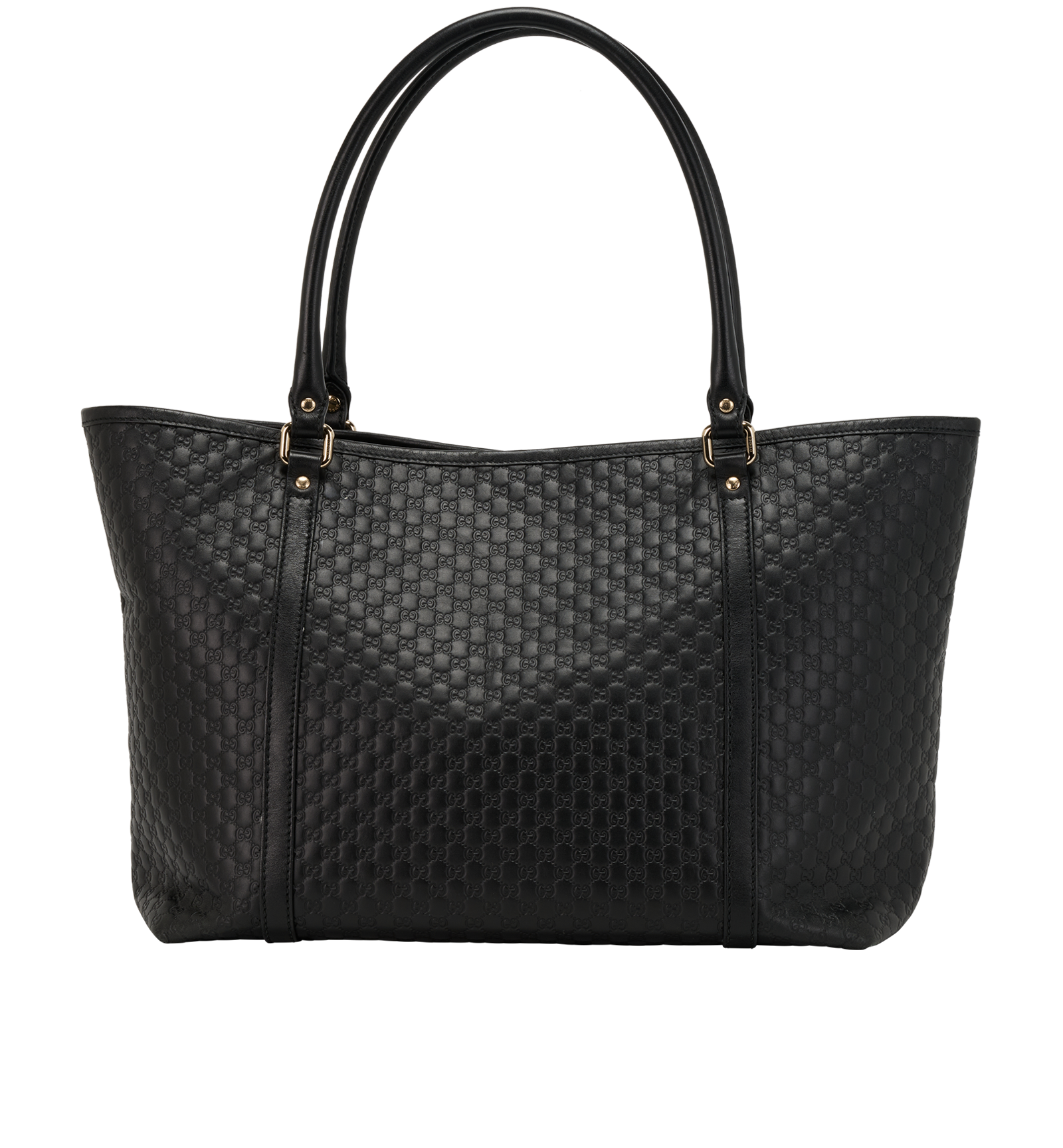 Micro Guccissima Joy Tote, &pound;450, Handbags, Black, Leather, Back view